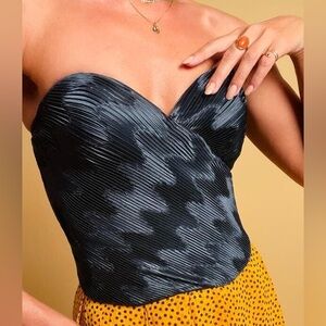 Rare La Perla vintage pleated corset ,bustier.